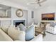 Spacious living room with fireplace and comfortable seating at 4995 Green Dolphin Way, Kiawah Island, SC 29455