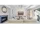 Living room with shiplap wall, comfortable seating and access to deck at 4995 Green Dolphin Way, Kiawah Island, SC 29455