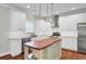Modern kitchen with island and stainless steel appliances at 5225 Mulholland Dr, Summerville, SC 29485