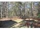 Large backyard with trees and a small garden area at 6321 Bears Bluff Rd, Wadmalaw Island, SC 29487