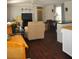 Spacious living room with hardwood floors and comfy furniture at 6321 Bears Bluff Rd, Wadmalaw Island, SC 29487