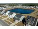 Aerial view of houses and pond at 705 Squire Pope Rd, Summerville, SC 29486