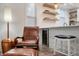 Modern kitchen features floating shelves and a wine cooler at 7311 Indigo Palms Way, Johns Island, SC 29455