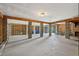 Unfinished basement with concrete floor and wooden beams at 804 E Ashley Ave, Folly Beach, SC 29439