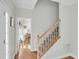 View of entryway, staircase and sitting area at 8978 Victor Lincoln Rd, McClellanville, SC 29458