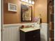 Bathroom with vanity, granite countertop and shower at 1001 Shinnecock Hills Ct, Summerville, SC 29483