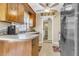 Functional kitchen featuring ample counter space, appliances, and backyard view at 101 Winston Cir, Summerville, SC 29485