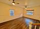 Large bedroom with hardwood floors and two ceiling fans at 133 Larson Dr, Summerville, SC 29485