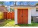 Rustic-style storage shed in the backyard at 1385 Fairfield Ave, Charleston, SC 29407