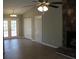 Living room with fireplace, wood-look floors, and neutral walls at 186 Bridgecreek Dr, Goose Creek, SC 29445