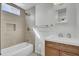 Stylish bathroom featuring modern vanity, tiled shower, and updated fixtures at 1904 Iris St, North Charleston, SC 29405