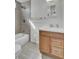 Elegant bathroom featuring a modern vanity, tiled shower, and new fixtures at 1904 Iris St, North Charleston, SC 29405