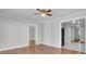 Open concept, airy living room featuring hardwood flooring at 1904 Iris St, North Charleston, SC 29405