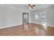 Bright living room showcasing hardwood floors and ample natural light at 1904 Iris St, North Charleston, SC 29405