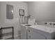 Laundry room with washer, dryer, and shelving at 210 Drexel Rd, Ladson, SC 29456