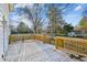 Spacious wooden deck with natural finish, offering an outdoor living space at 213 Rose Ave, Walterboro, SC 29488