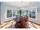 Bright dining area with hardwood floors and large windows at 2517 Charter Oaks Dr, Mount Pleasant, SC 29466