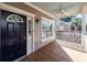 Inviting front porch with ceiling fan and view of neighborhood at 2517 Charter Oaks Dr, Mount Pleasant, SC 29466