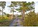 Pathway leading to a private wooden dock, providing serene waterfront access and natural beauty at 2725 Battery Pringle Dr, Johns Island, SC 29455
