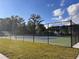 Outdoor community tennis courts with a new looking fence are available on the property at 2725 Battery Pringle Dr, Johns Island, SC 29455