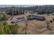 Aerial view of the property with a house, shed, and large yard at 2830 Wire Rd, Saint George, SC 29477