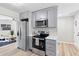Modern kitchen featuring stainless steel appliances and sleek countertops, perfect for cooking and entertaining at 3 Coral Dr, Goose Creek, SC 29445