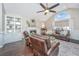 Spacious living room with a fireplace and large window at 332 Clayton Dr, Charleston, SC 29414