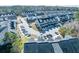 Aerial view of the homes in the community, with parking lot at 393 Flyway Rd, Goose Creek, SC 29445