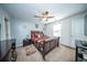 Comfortable bedroom with ceiling fan and natural light at 393 Flyway Rd, Goose Creek, SC 29445