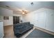 Upstairs living room featuring two closets, a ceiling fan, and comfortable seating at 393 Flyway Rd, Goose Creek, SC 29445