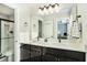 Double vanity bathroom with a walk in shower at 5135 Park Creek Avenue, North Charleston, SC 29418