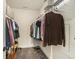 Well-organized walk-in closet with shelving and rods at 5135 Park Creek Avenue, North Charleston, SC 29418
