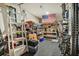 Garage with American flag and various storage items at 5135 Park Creek Avenue, North Charleston, SC 29418