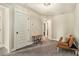 Bright hallway with a comfy leather couch at 5135 Park Creek Avenue, North Charleston, SC 29418