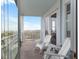 Private balcony with comfortable seating offering scenic views at 5804 Palmetto Dr # A-401/403, Isle of Palms, SC 29451