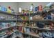 Well-organized pantry with ample shelving for storage at 788 Awendaw Lakes Blvd, Awendaw, SC 29429