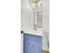 Bathroom with blue vanity and gold fixtures at 7897 Sabalridge Dr, North Charleston, SC 29418
