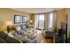 Living room with hardwood floors and comfortable seating at 8000 Palmetto Dr # 505, Isle of Palms, SC 29451