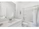 All-white bathroom featuring a shower-tub combo and white vanity at 108 Maritime Way, Summerville, SC 29485