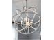 Close up on a modern white chandelier at 108 Maritime Way, Summerville, SC 29485