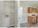 Functional laundry area leading into the kitchen at 116 Baldwin Ln, Summerville, SC 29486