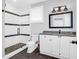Modern bathroom featuring a sleek glass shower and stylish vanity with great lighting at 120 Charleston Blvd, Isle of Palms, SC 29451