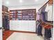 Spacious walk-in closet with custom shelving and ample storage at 120 Charleston Blvd, Isle of Palms, SC 29451