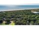 An aerial view of the property location near the ocean at 1365 Dunlin Court, Share C, Kiawah Island, SC 29455