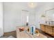 Bright home office with ample workspace, stylish decor, and plenty of natural light at 144 Maritime Way, Summerville, SC 29485