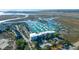 Stunning aerial view of the harbor community with boat docks and waterfront condos at 1608 Marsh Harbor Ln # C, Mount Pleasant, SC 29464