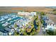 Aerial view of waterfront condos with a marina and marsh views at 1608 Marsh Harbor Ln # C, Mount Pleasant, SC 29464