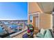 Serene balcony with views of the marina, perfect for relaxing or entertaining at 1608 Marsh Harbor Ln # C, Mount Pleasant, SC 29464