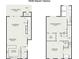 Detailed floor plan featuring living spaces, kitchen, bedrooms, and closet dimensions at 1608 Marsh Harbor Ln # C, Mount Pleasant, SC 29464