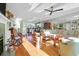 Inviting living room with fireplace, hardwood floors, and ample natural light at 1608 Marsh Harbor Ln # C, Mount Pleasant, SC 29464